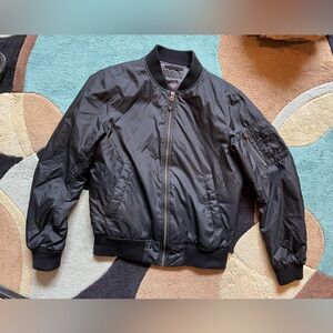Uniqlo Black Slim Bomber